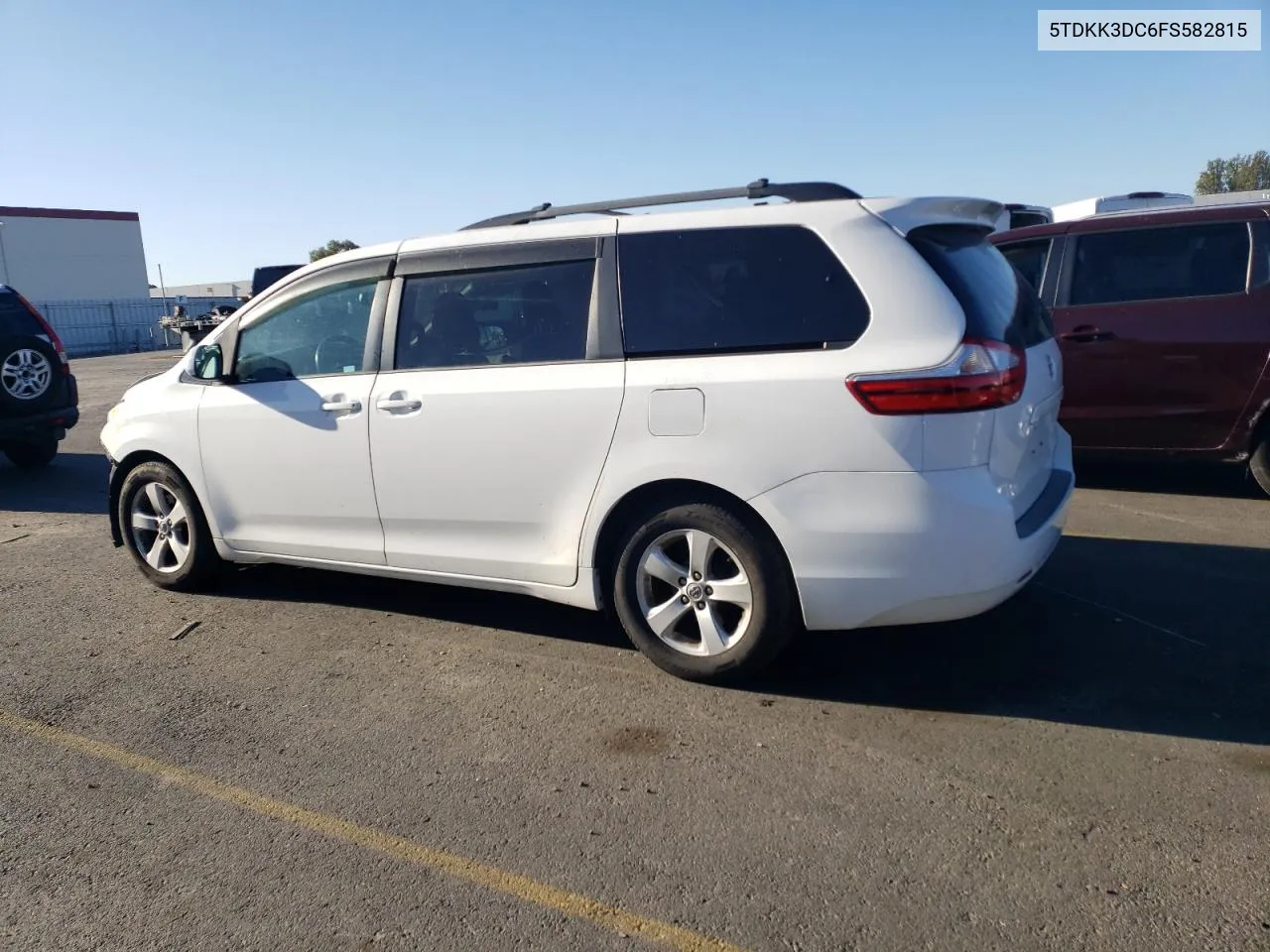 2015 Toyota Sienna Le VIN: 5TDKK3DC6FS582815 Lot: 79612184