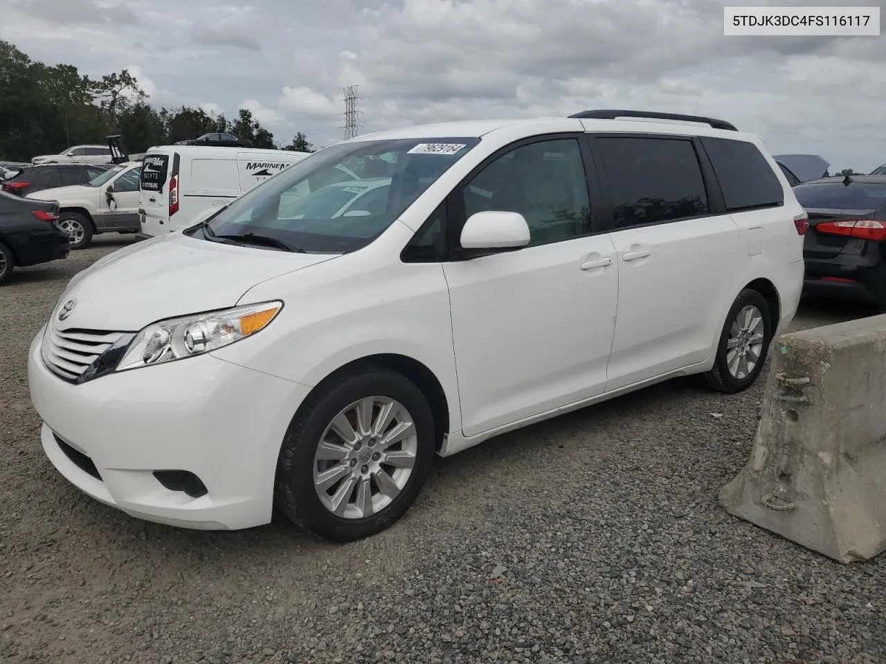 2015 Toyota Sienna Le VIN: 5TDJK3DC4FS116117 Lot: 79629164