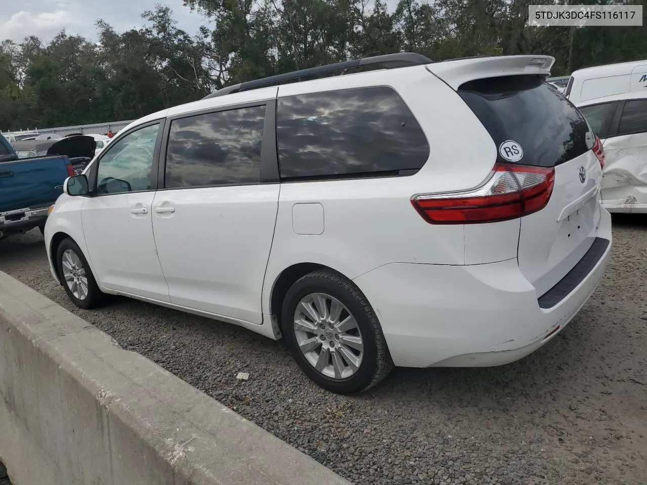 2015 Toyota Sienna Le VIN: 5TDJK3DC4FS116117 Lot: 79629164