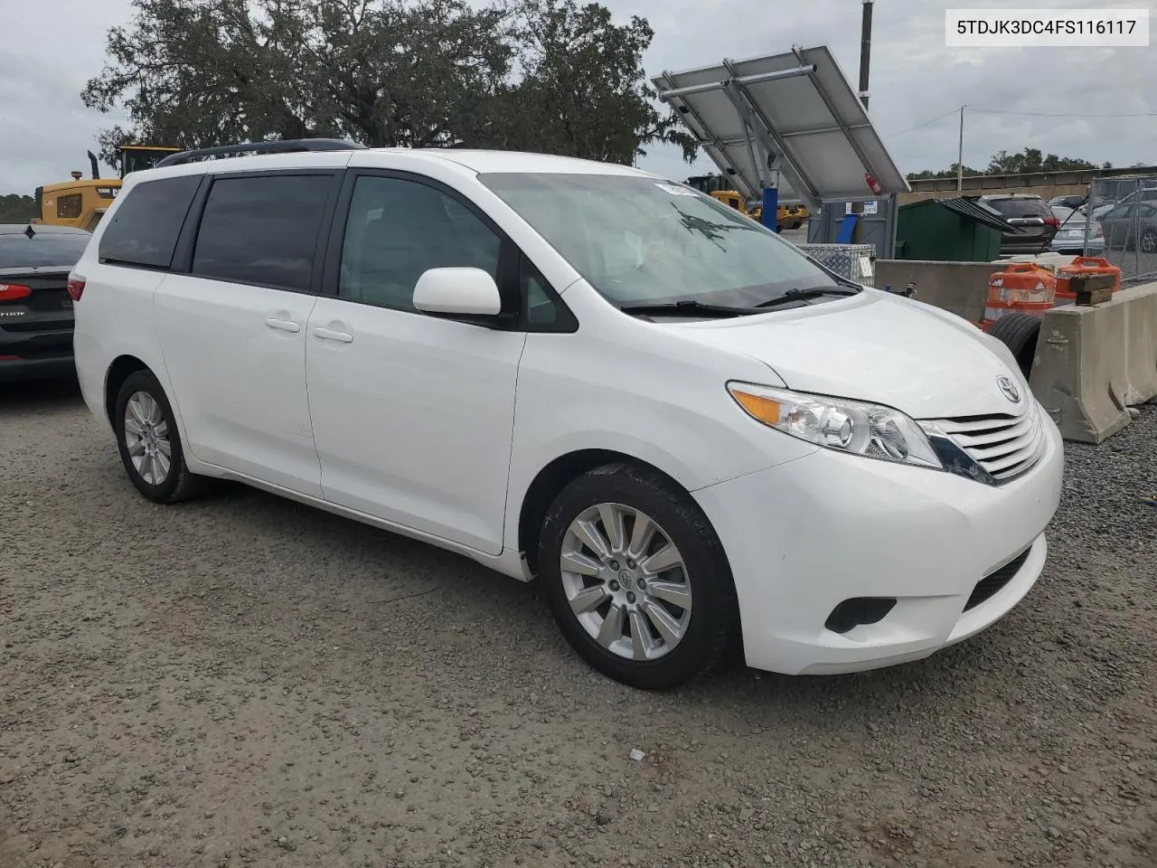 2015 Toyota Sienna Le VIN: 5TDJK3DC4FS116117 Lot: 79629164