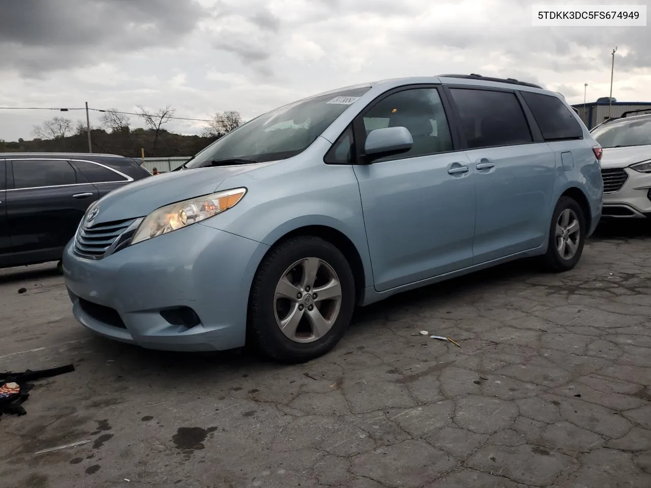 2015 Toyota Sienna Le VIN: 5TDKK3DC5FS674949 Lot: 79779854