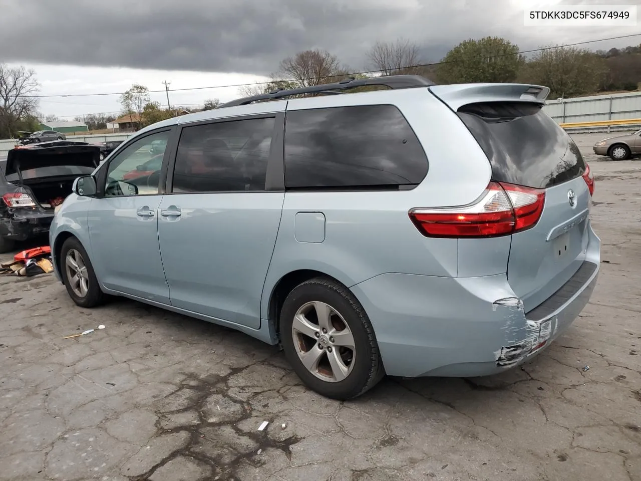 2015 Toyota Sienna Le VIN: 5TDKK3DC5FS674949 Lot: 79779854