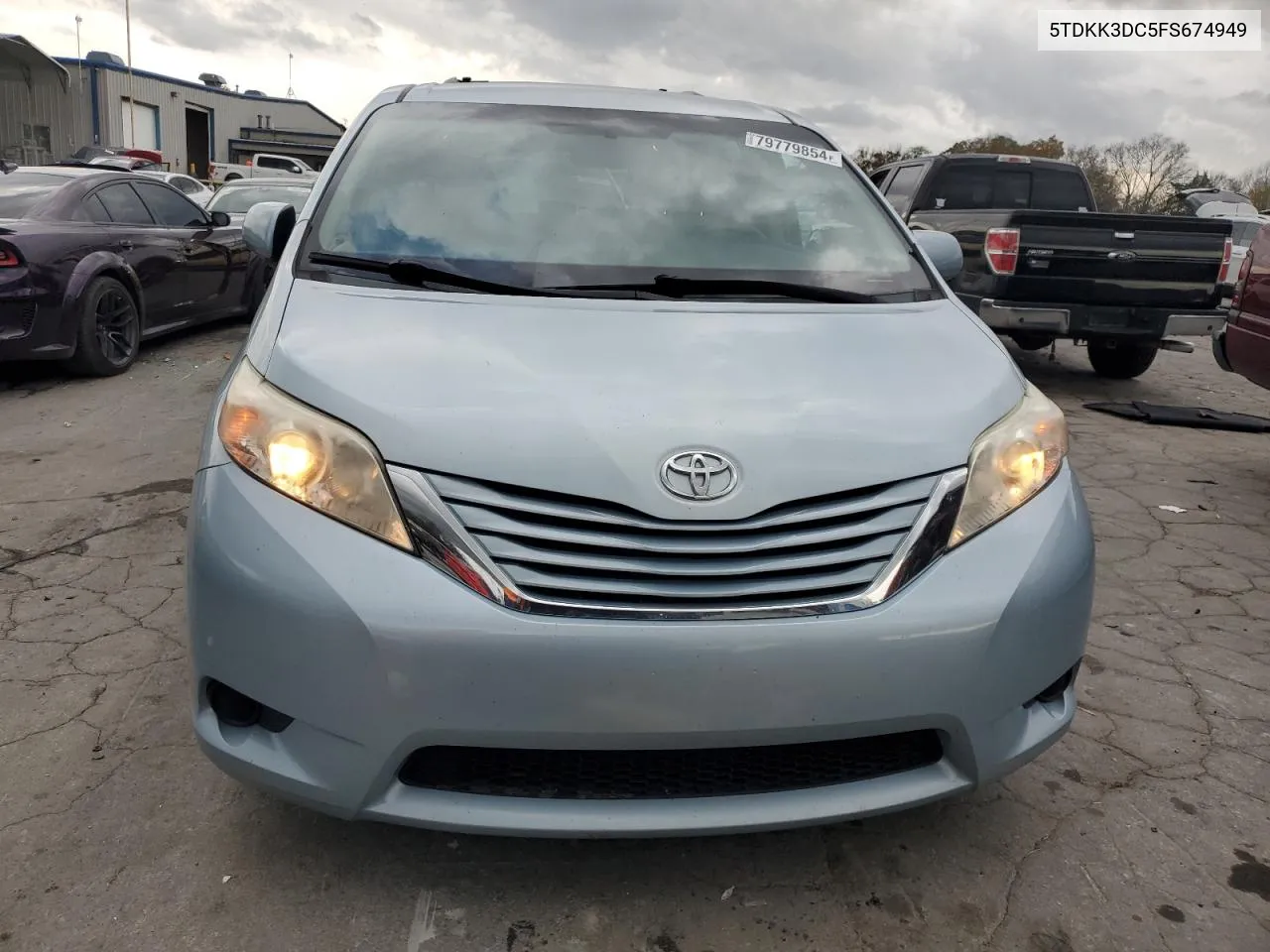 2015 Toyota Sienna Le VIN: 5TDKK3DC5FS674949 Lot: 79779854