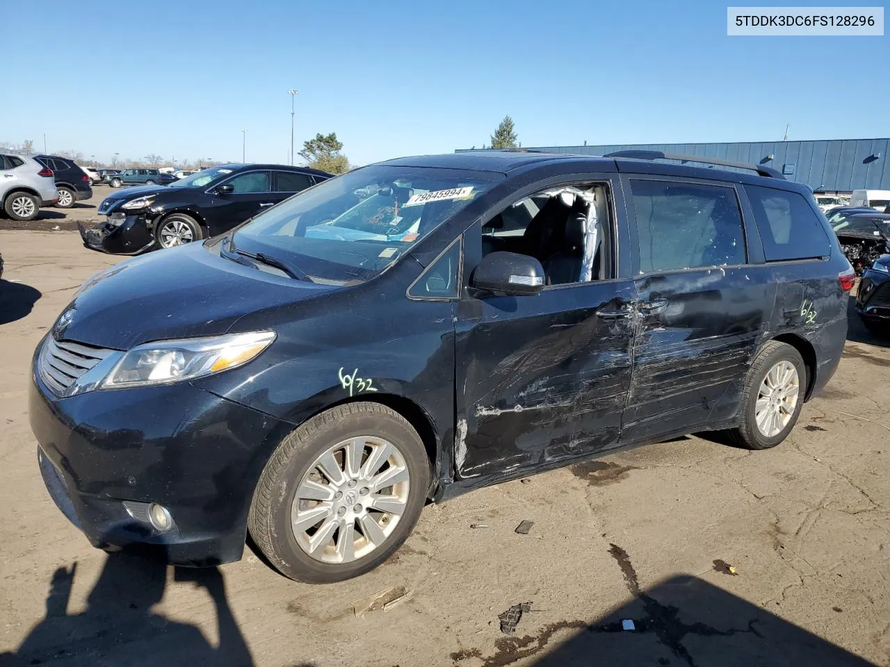 2015 Toyota Sienna Xle VIN: 5TDDK3DC6FS128296 Lot: 79845994