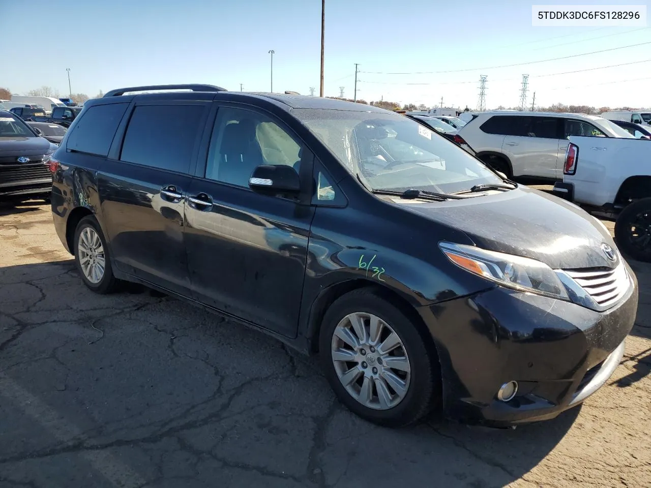 2015 Toyota Sienna Xle VIN: 5TDDK3DC6FS128296 Lot: 79845994