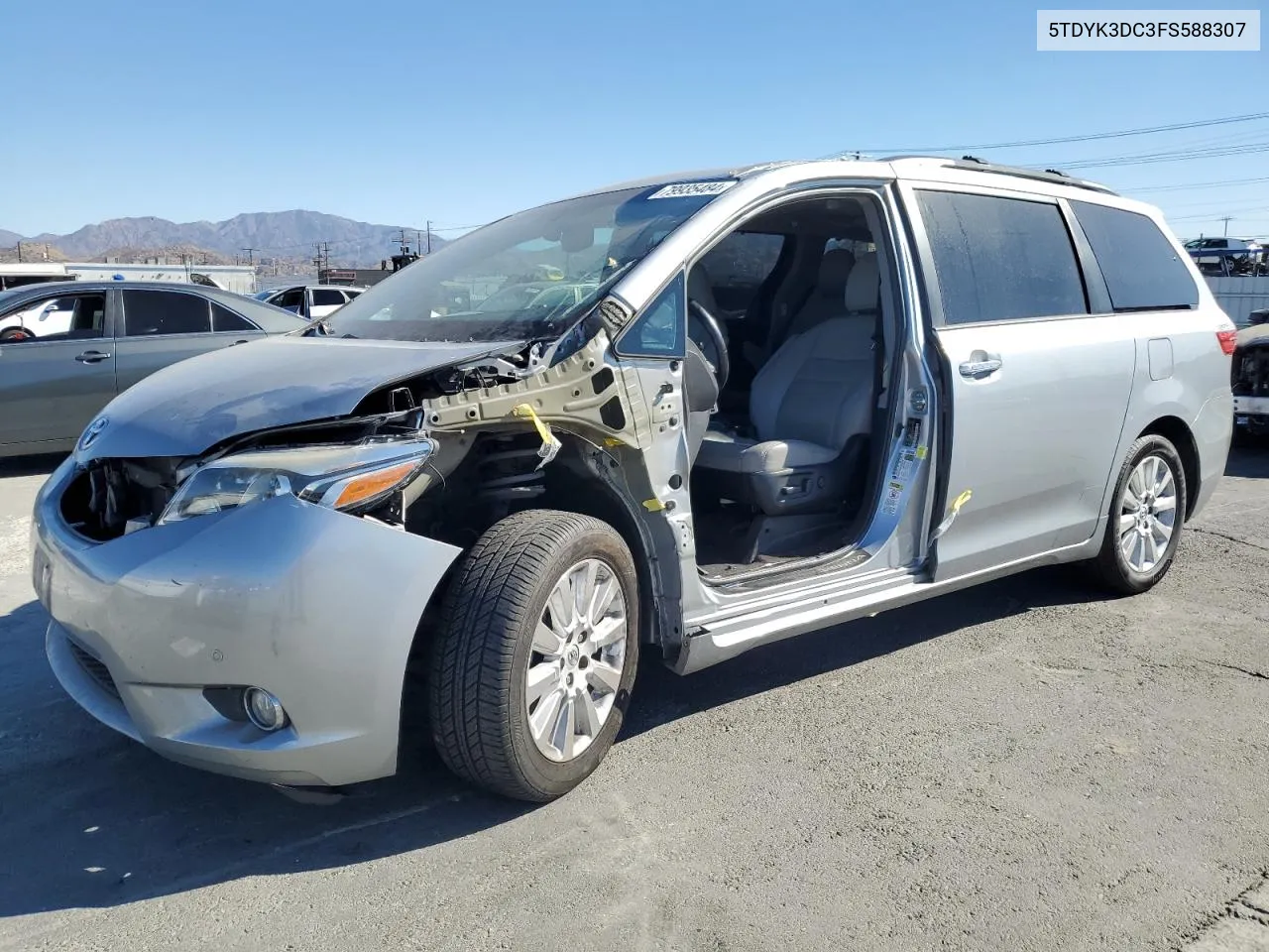 2015 Toyota Sienna Xle VIN: 5TDYK3DC3FS588307 Lot: 79935484