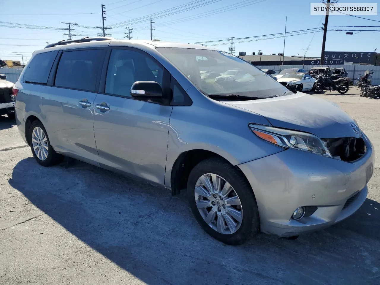 2015 Toyota Sienna Xle VIN: 5TDYK3DC3FS588307 Lot: 79935484