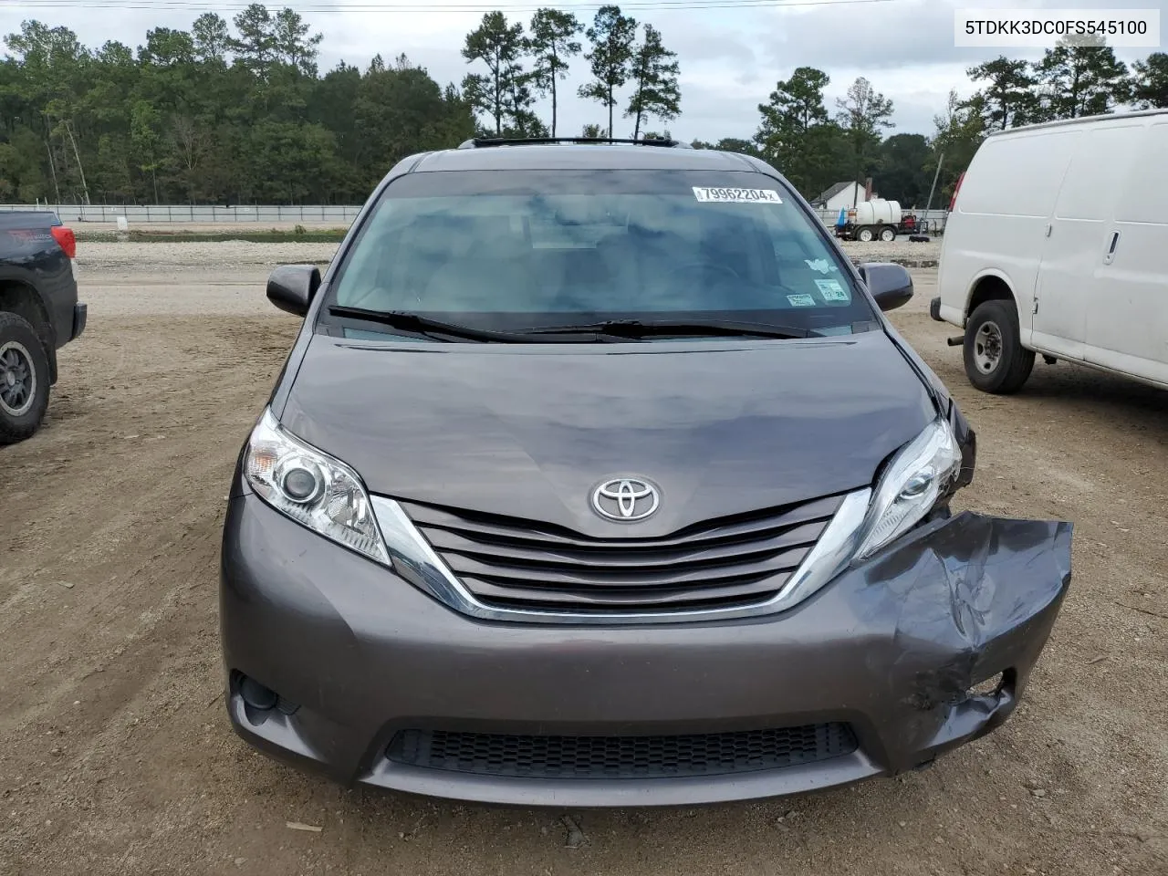 2015 Toyota Sienna Le VIN: 5TDKK3DC0FS545100 Lot: 79962204