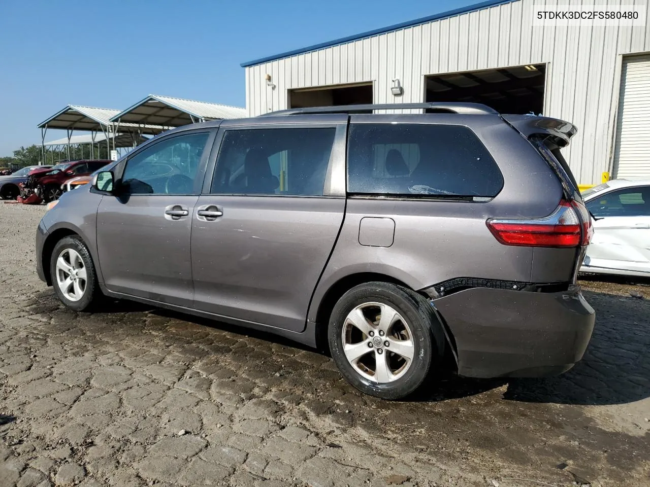 2015 Toyota Sienna Le VIN: 5TDKK3DC2FS580480 Lot: 80072994