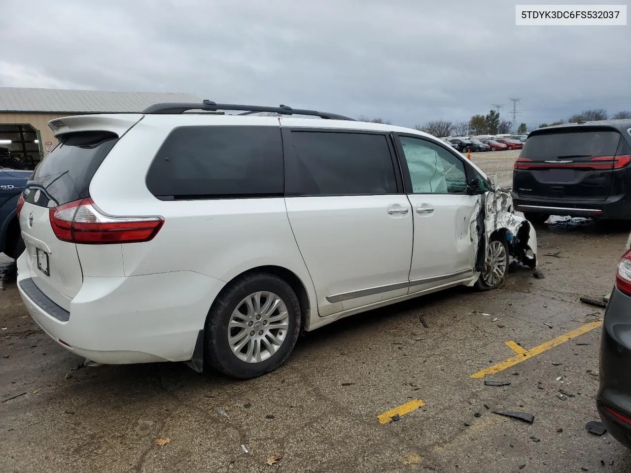 2015 Toyota Sienna Xle VIN: 5TDYK3DC6FS532037 Lot: 80109914