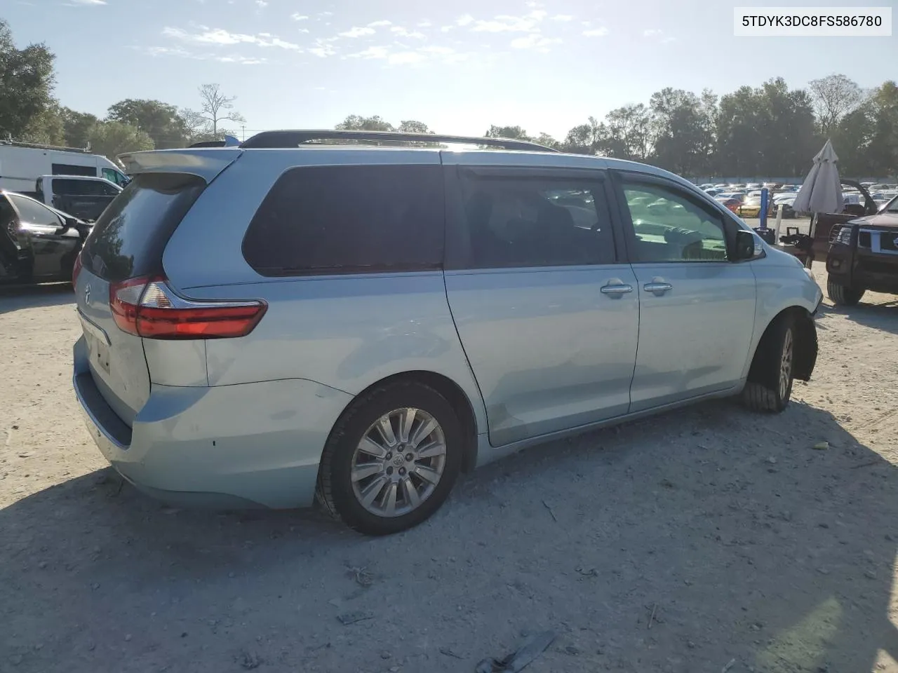 2015 Toyota Sienna Xle VIN: 5TDYK3DC8FS586780 Lot: 80148204