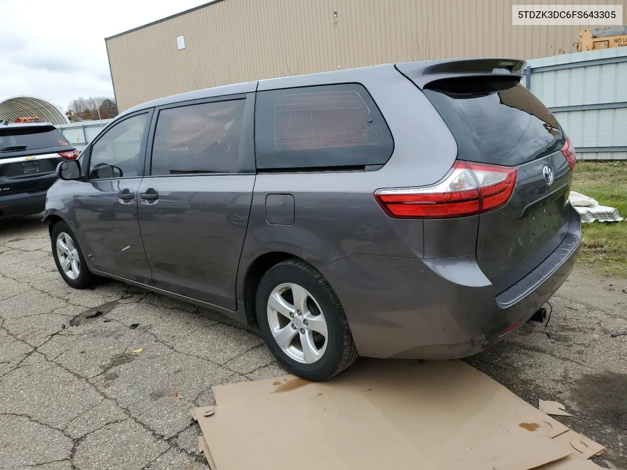 2015 Toyota Sienna VIN: 5TDZK3DC6FS643305 Lot: 80217074