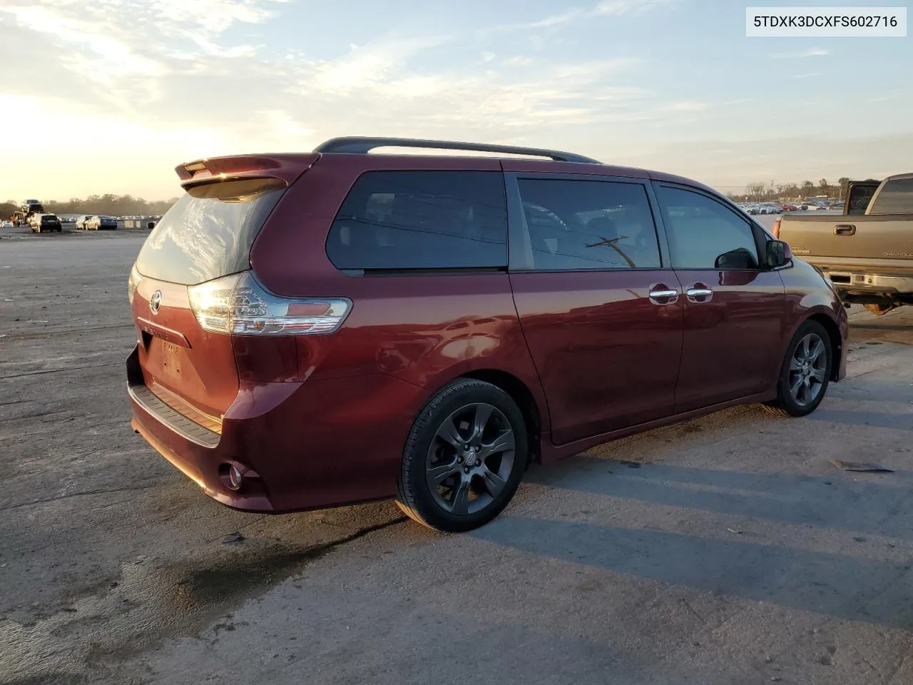 2015 Toyota Sienna Sport VIN: 5TDXK3DCXFS602716 Lot: 80227304