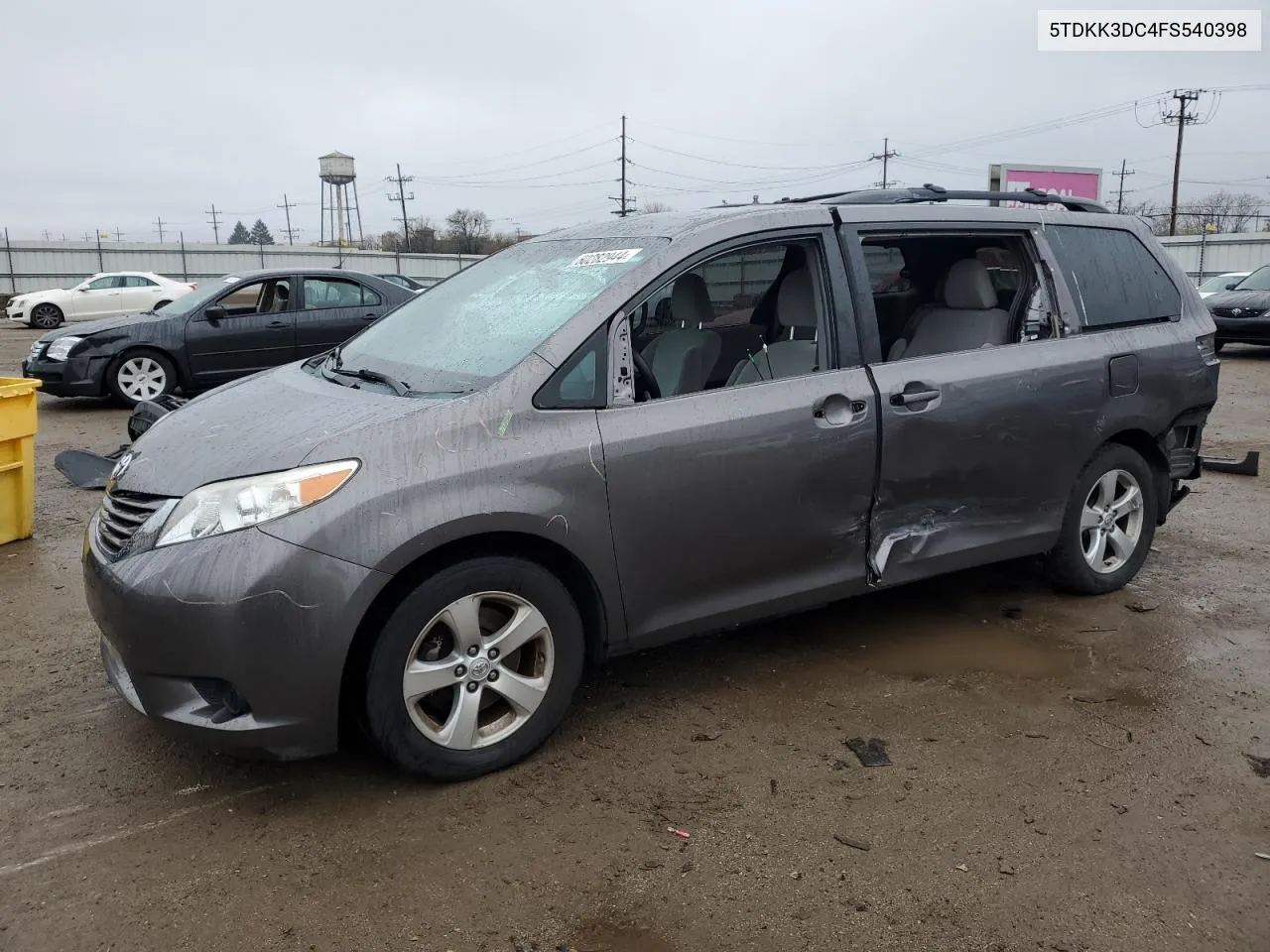 2015 Toyota Sienna Le VIN: 5TDKK3DC4FS540398 Lot: 80282944