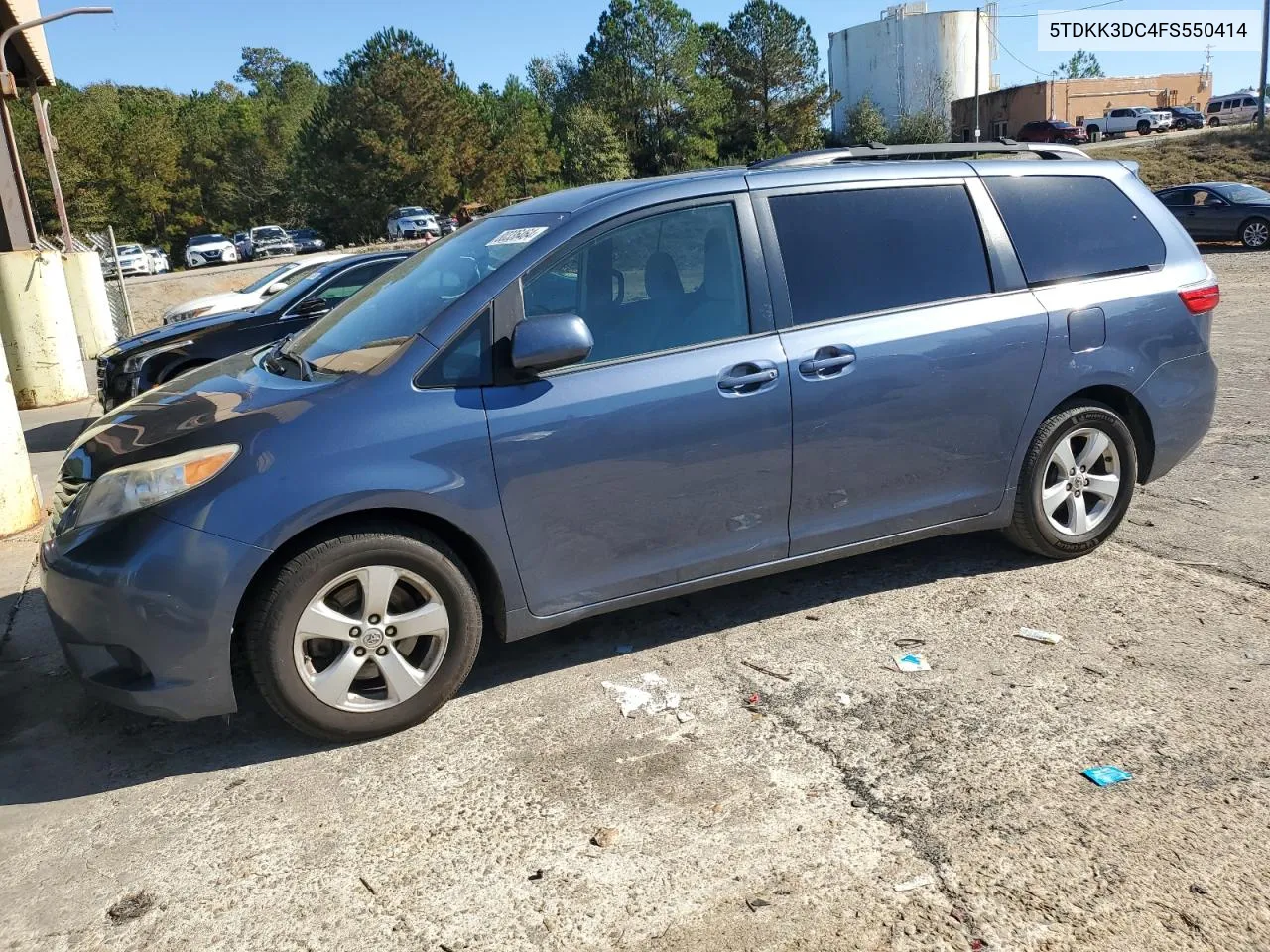 2015 Toyota Sienna Le VIN: 5TDKK3DC4FS550414 Lot: 80336464