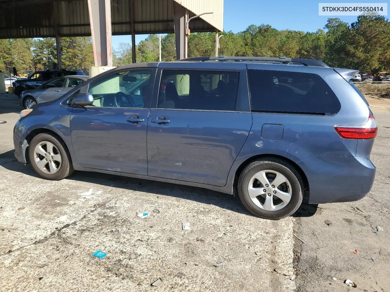 2015 Toyota Sienna Le VIN: 5TDKK3DC4FS550414 Lot: 80336464