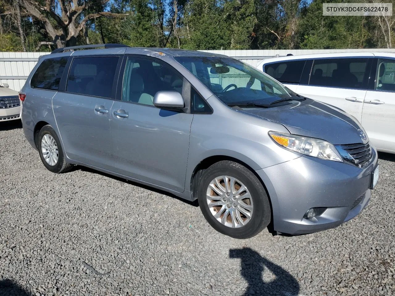 2015 Toyota Sienna Xle VIN: 5TDYK3DC4FS622478 Lot: 80350064