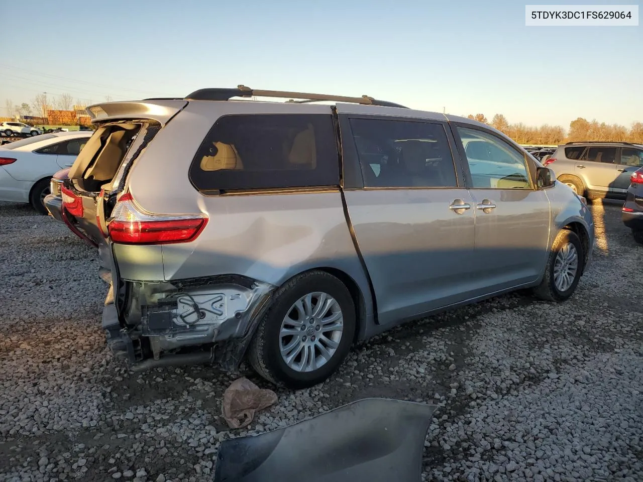 2015 Toyota Sienna Xle VIN: 5TDYK3DC1FS629064 Lot: 80497754