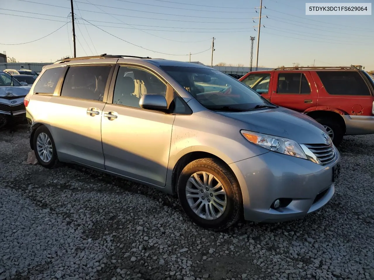 2015 Toyota Sienna Xle VIN: 5TDYK3DC1FS629064 Lot: 80497754