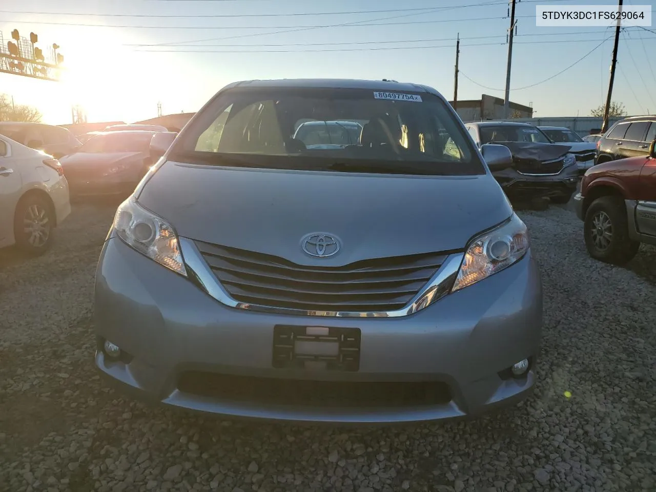 2015 Toyota Sienna Xle VIN: 5TDYK3DC1FS629064 Lot: 80497754