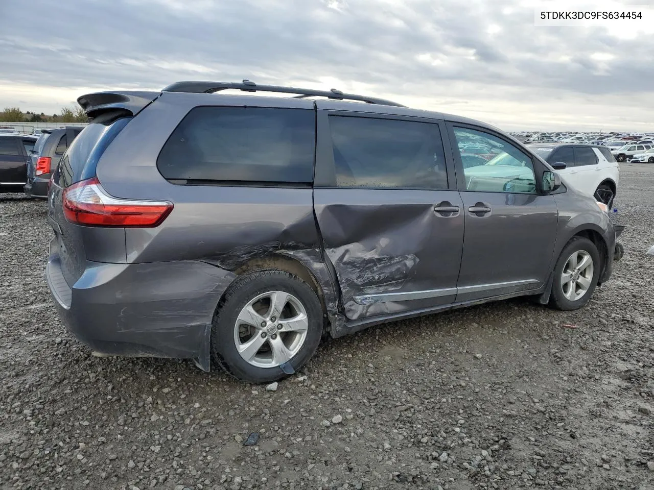 2015 Toyota Sienna Le VIN: 5TDKK3DC9FS634454 Lot: 80741964