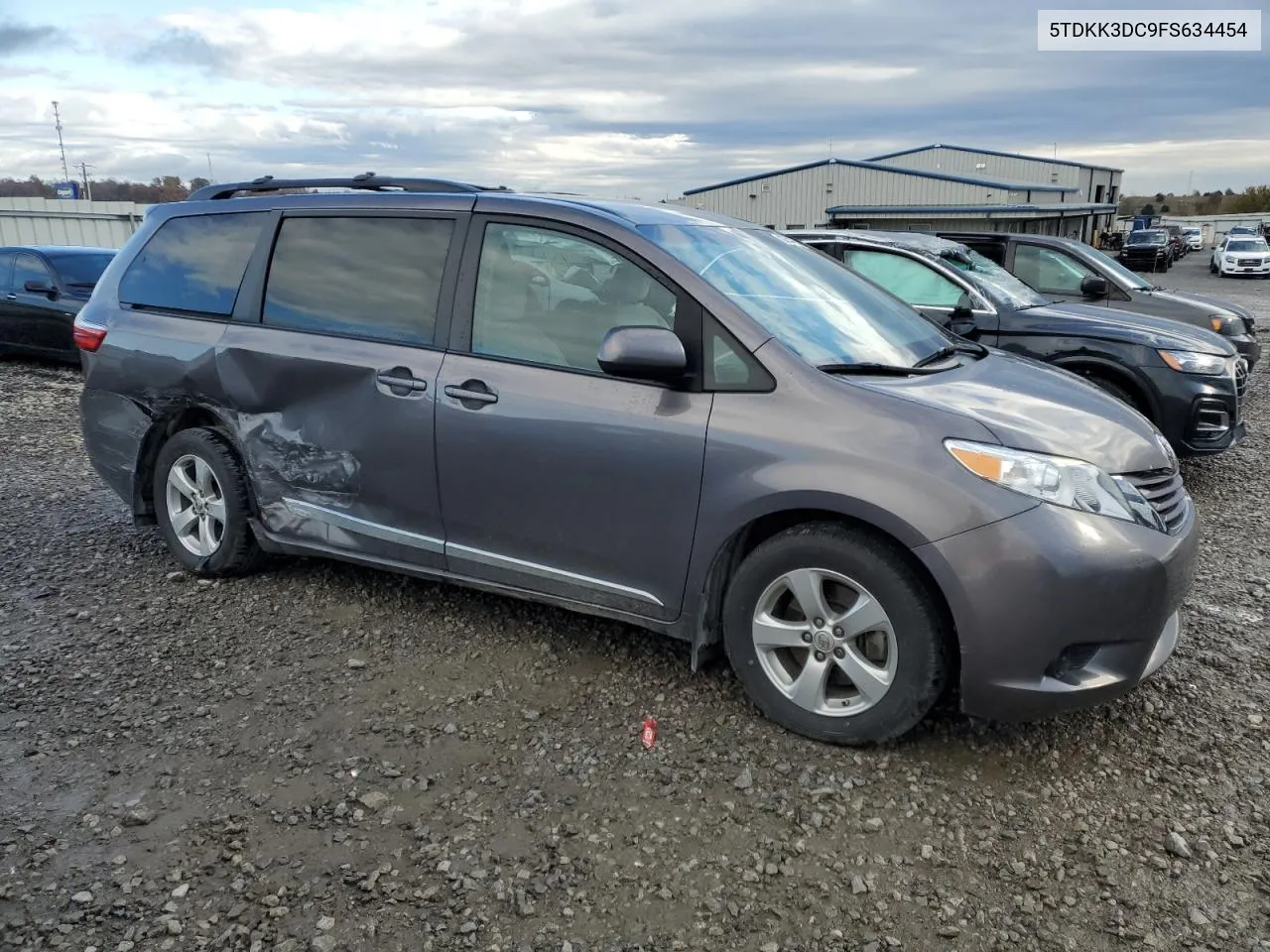 2015 Toyota Sienna Le VIN: 5TDKK3DC9FS634454 Lot: 80741964