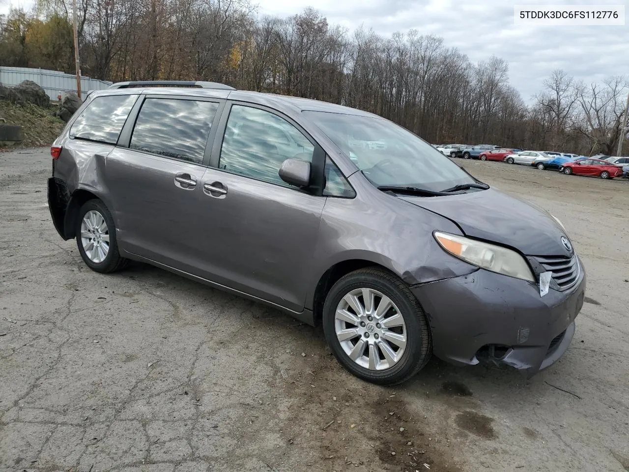 2015 Toyota Sienna Xle VIN: 5TDDK3DC6FS112776 Lot: 81052154