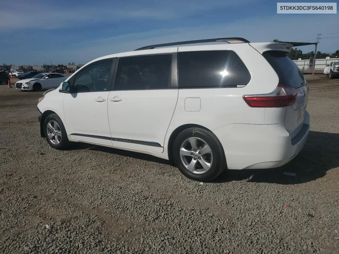 2015 Toyota Sienna Le VIN: 5TDKK3DC3FS640198 Lot: 81330934