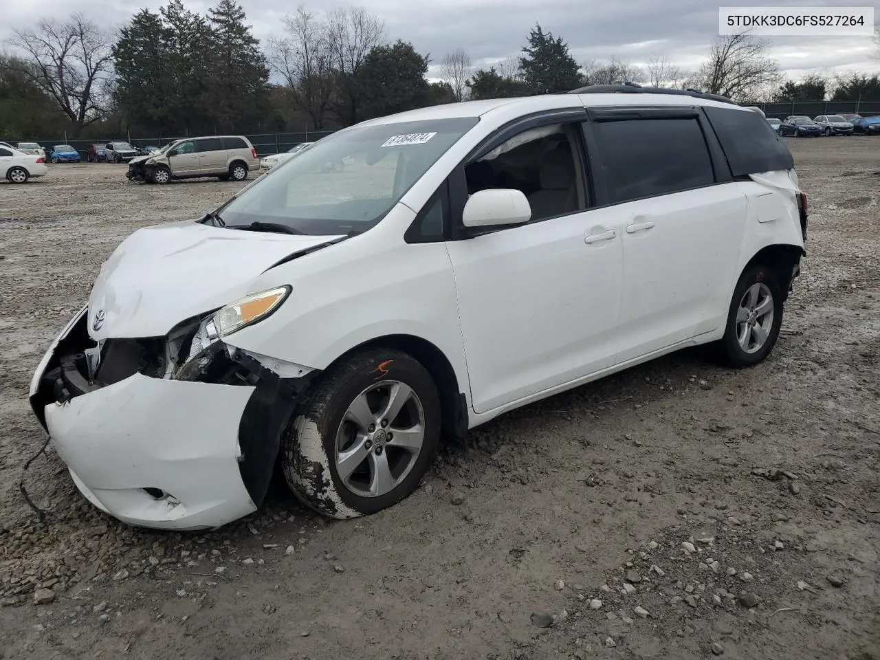 2015 Toyota Sienna Le VIN: 5TDKK3DC6FS527264 Lot: 81364874