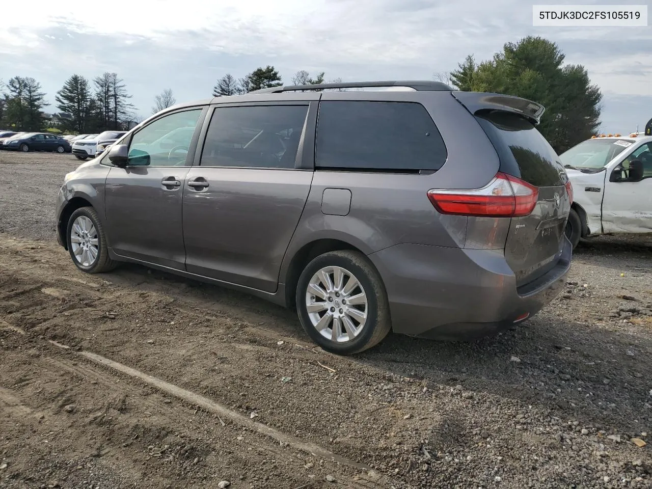 2015 Toyota Sienna Le VIN: 5TDJK3DC2FS105519 Lot: 81731954