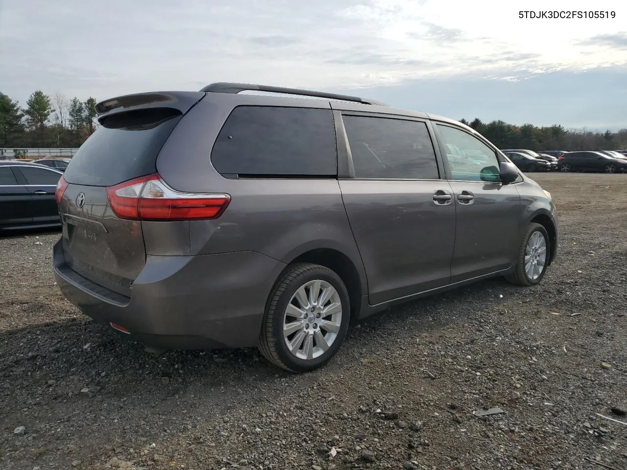 2015 Toyota Sienna Le VIN: 5TDJK3DC2FS105519 Lot: 81731954