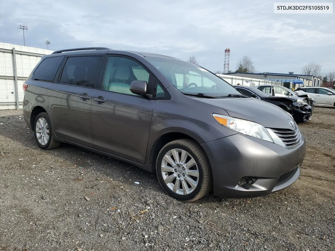 2015 Toyota Sienna Le VIN: 5TDJK3DC2FS105519 Lot: 81731954