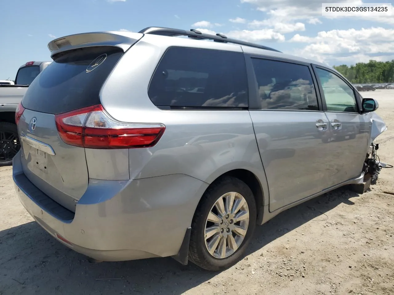 2016 Toyota Sienna Xle VIN: 5TDDK3DC3GS134235 Lot: 54035504