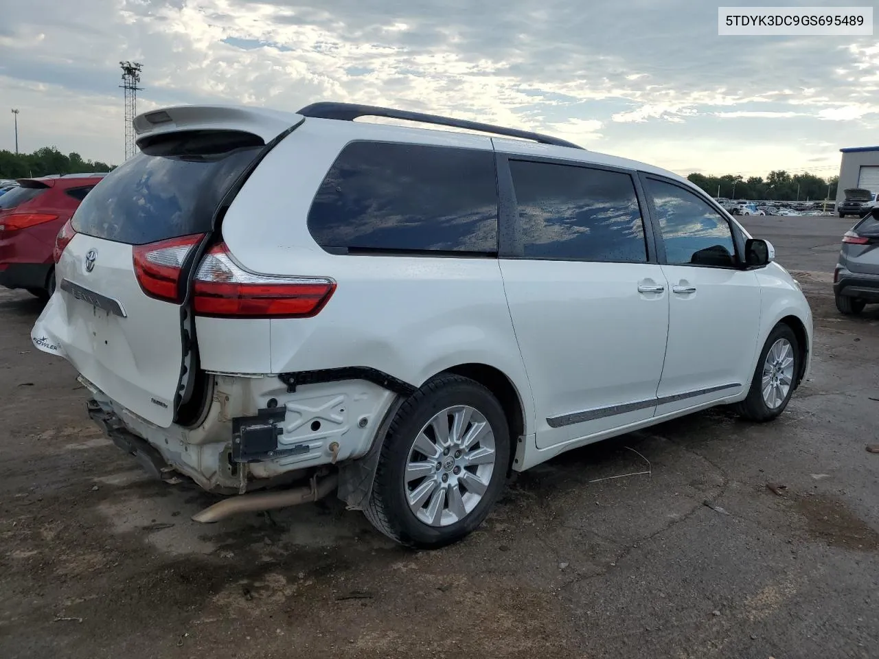 2016 Toyota Sienna Xle VIN: 5TDYK3DC9GS695489 Lot: 61230194