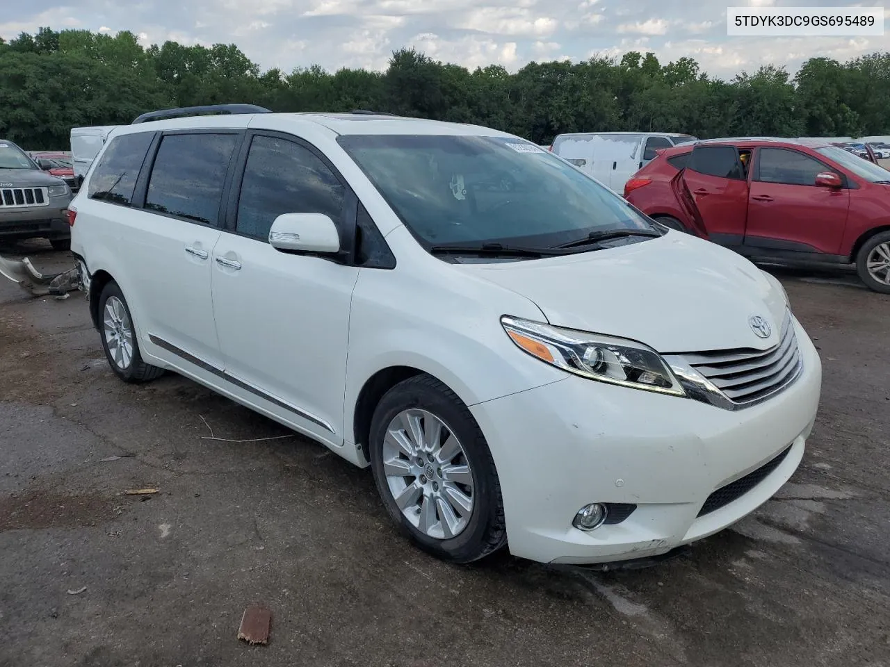 5TDYK3DC9GS695489 2016 Toyota Sienna Xle