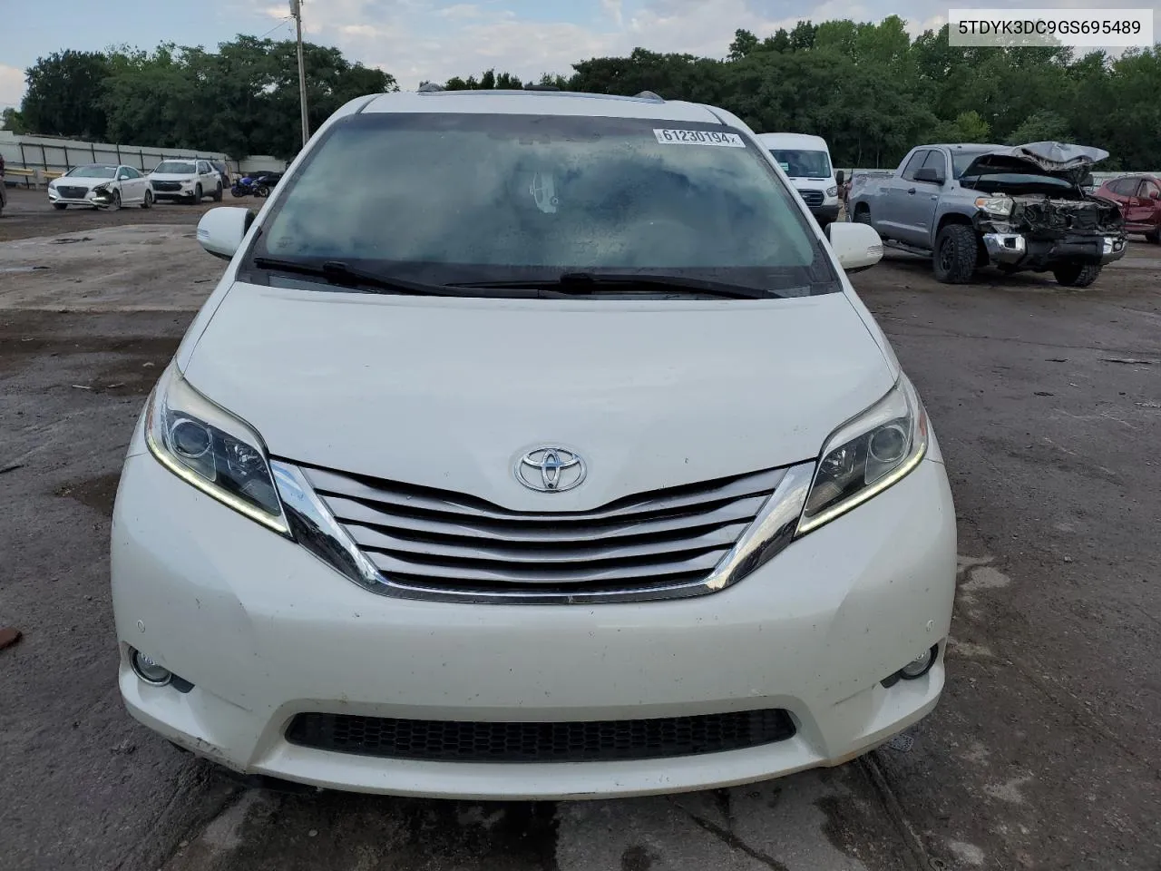 2016 Toyota Sienna Xle VIN: 5TDYK3DC9GS695489 Lot: 61230194