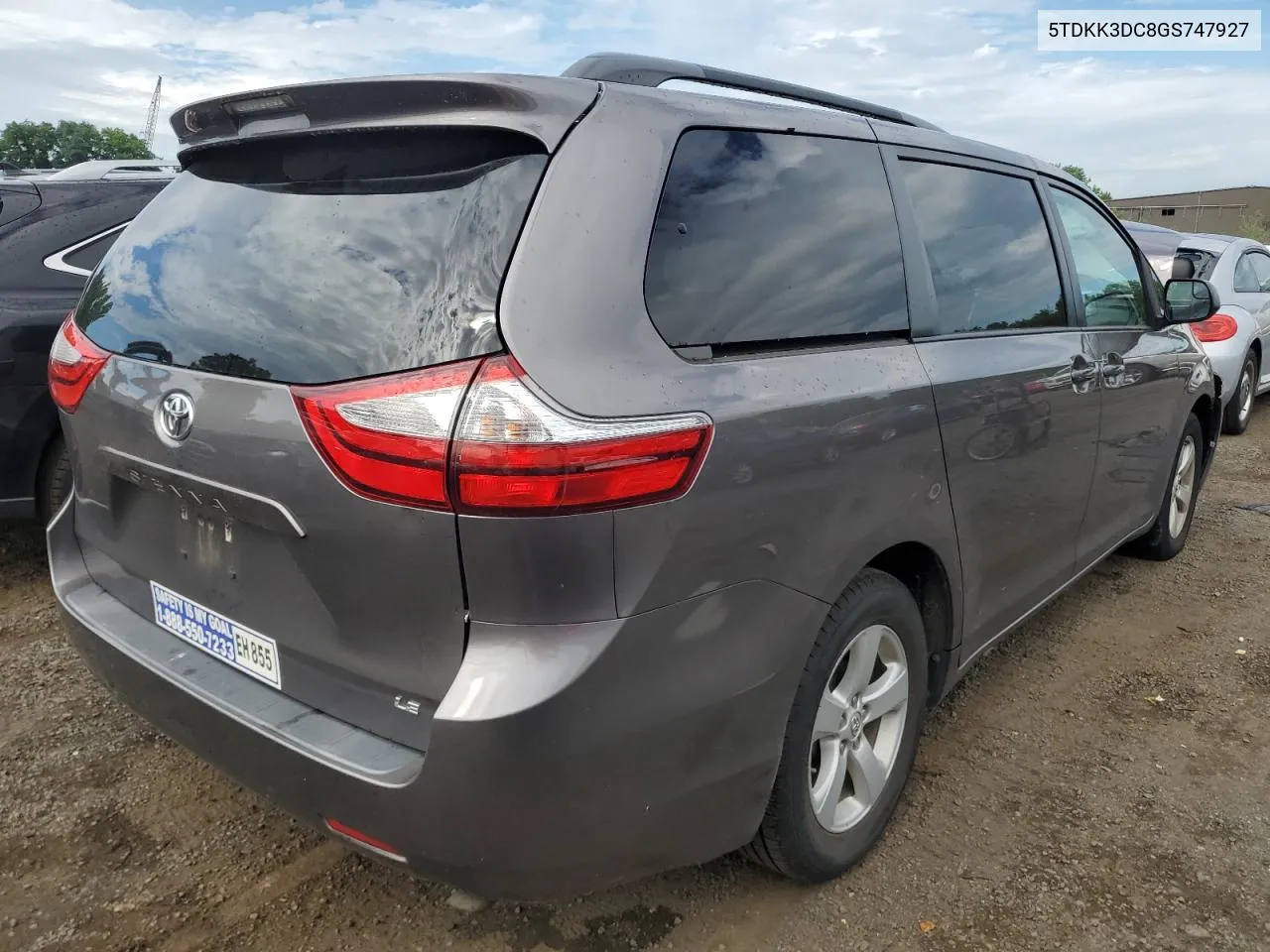 5TDKK3DC8GS747927 2016 Toyota Sienna Le