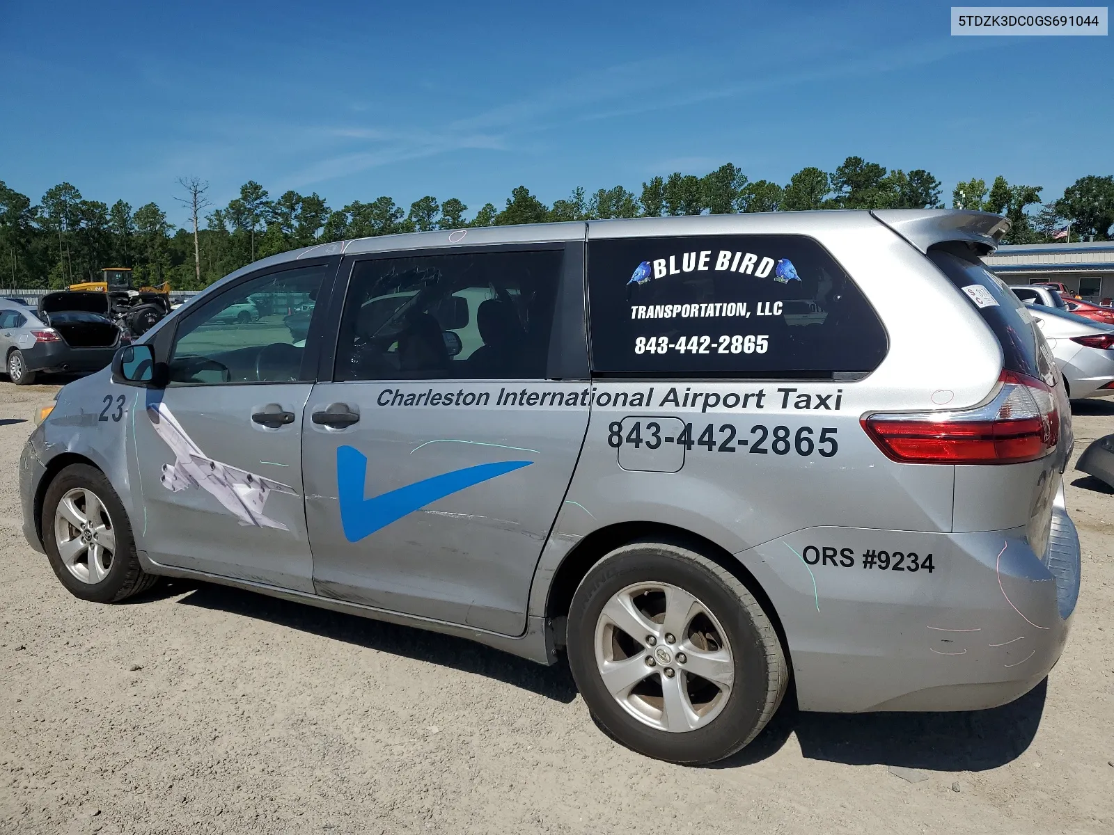 2016 Toyota Sienna VIN: 5TDZK3DC0GS691044 Lot: 62822234