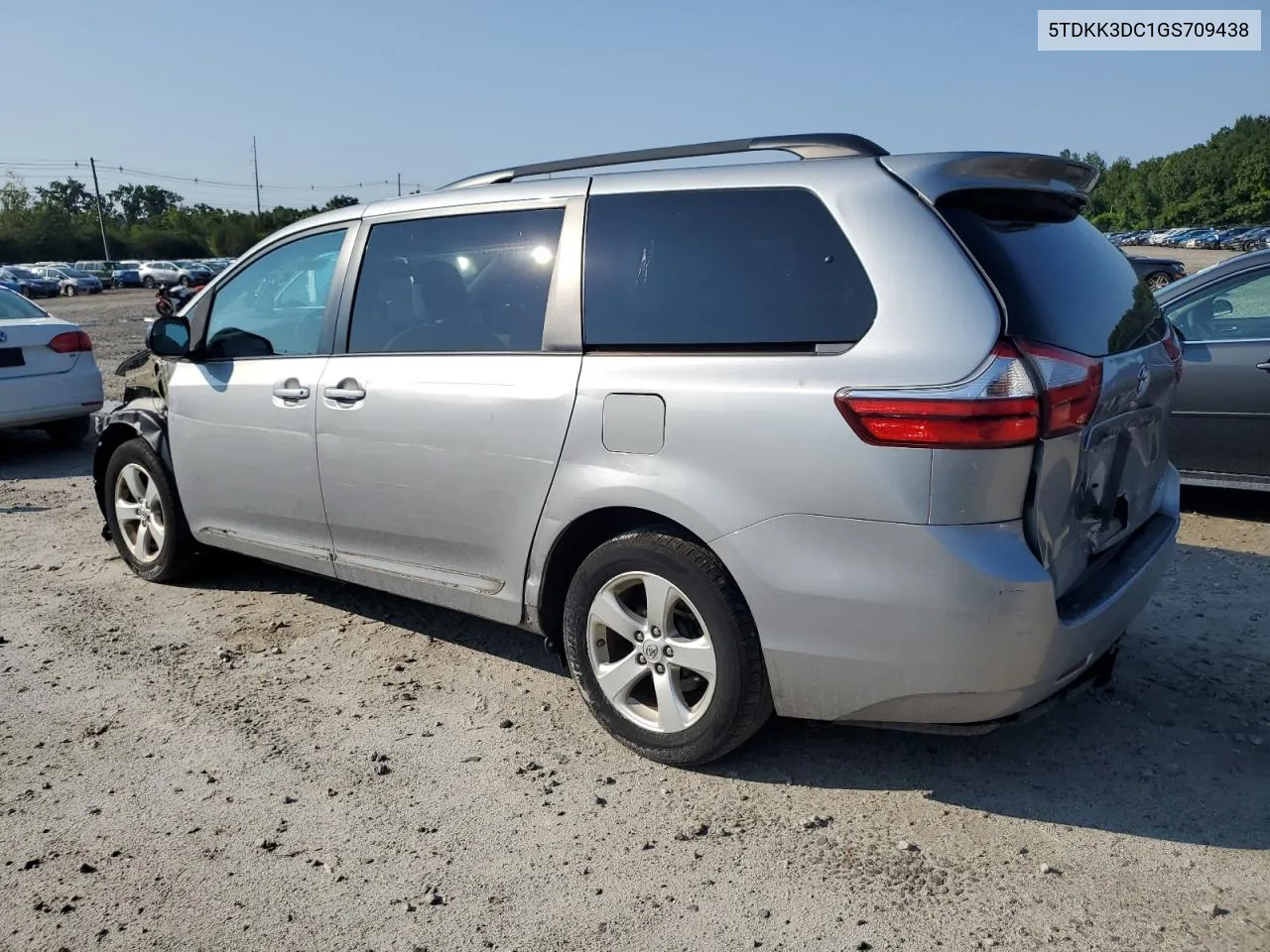 2016 Toyota Sienna Le VIN: 5TDKK3DC1GS709438 Lot: 65035124