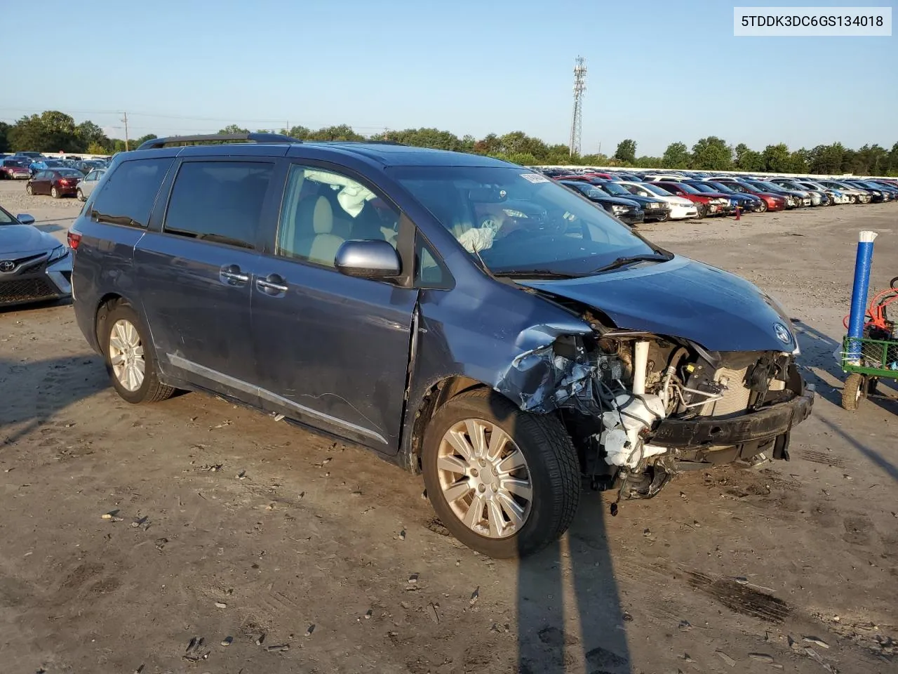 5TDDK3DC6GS134018 2016 Toyota Sienna Xle