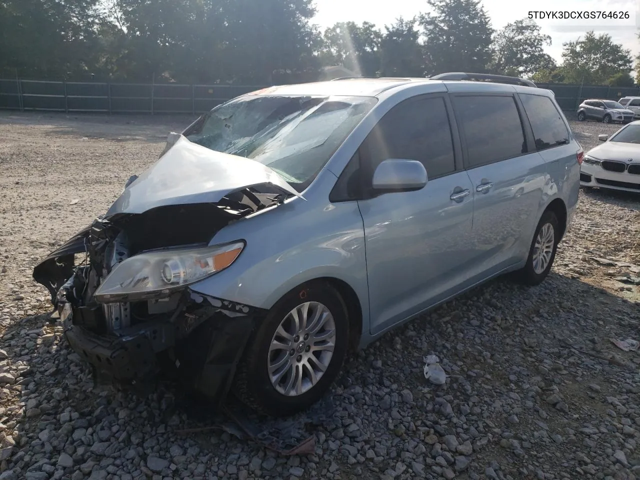 2016 Toyota Sienna Xle VIN: 5TDYK3DCXGS764626 Lot: 68183364