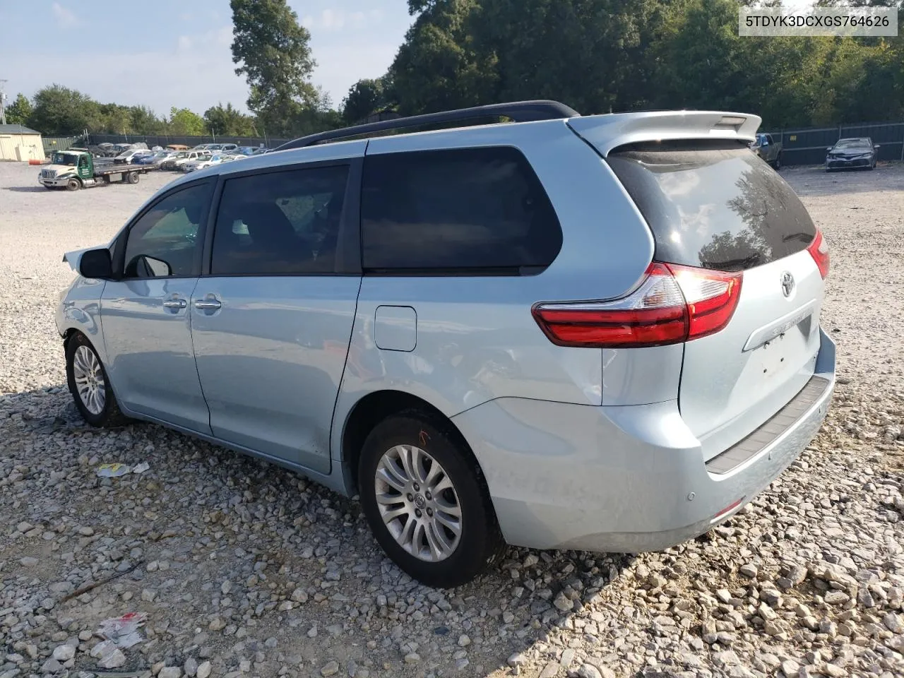 2016 Toyota Sienna Xle VIN: 5TDYK3DCXGS764626 Lot: 68183364