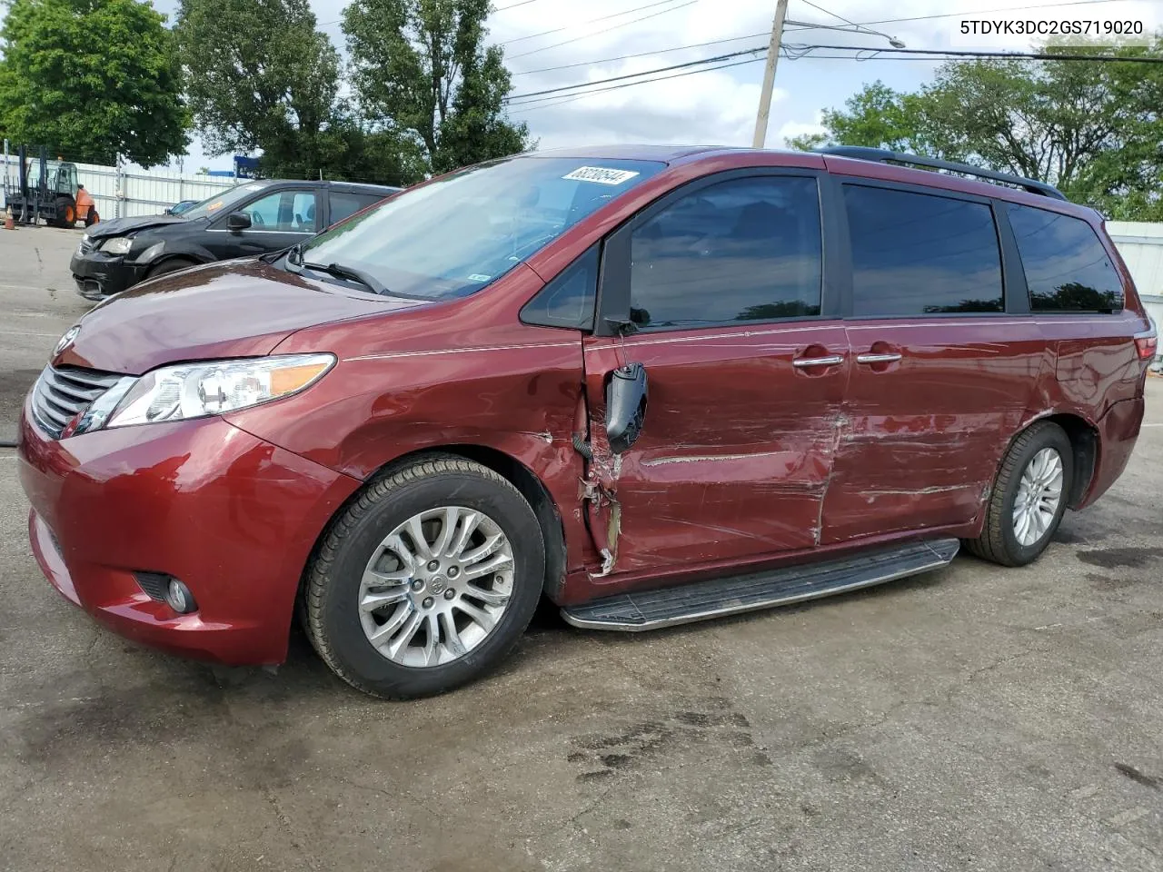 2016 Toyota Sienna Xle VIN: 5TDYK3DC2GS719020 Lot: 68230544