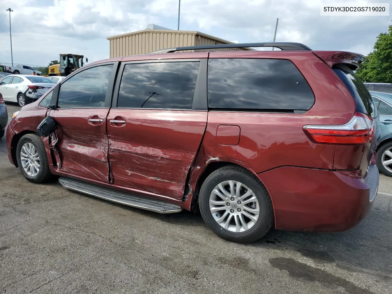 2016 Toyota Sienna Xle VIN: 5TDYK3DC2GS719020 Lot: 68230544