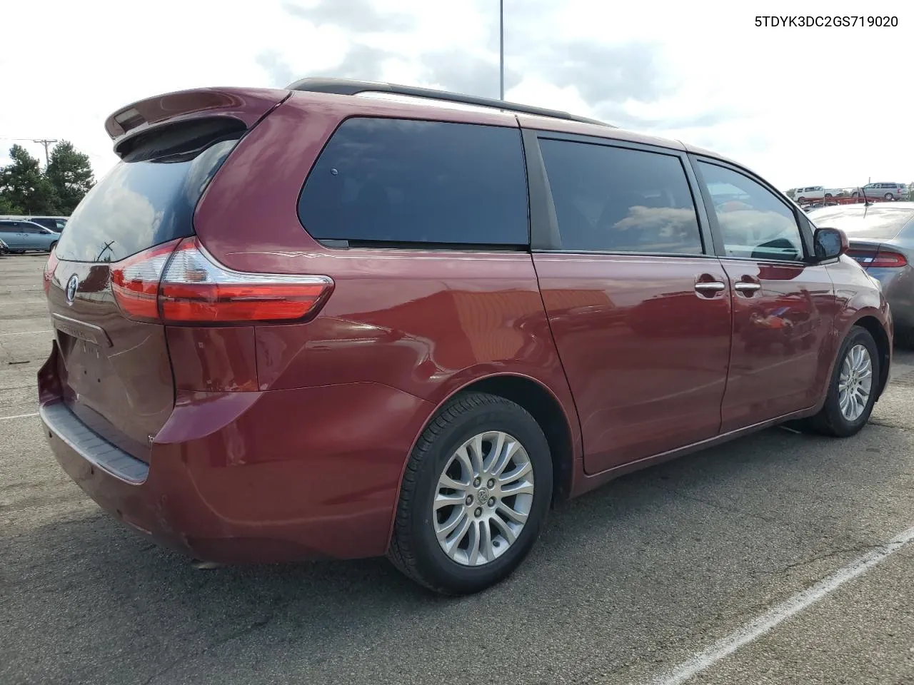 2016 Toyota Sienna Xle VIN: 5TDYK3DC2GS719020 Lot: 68230544