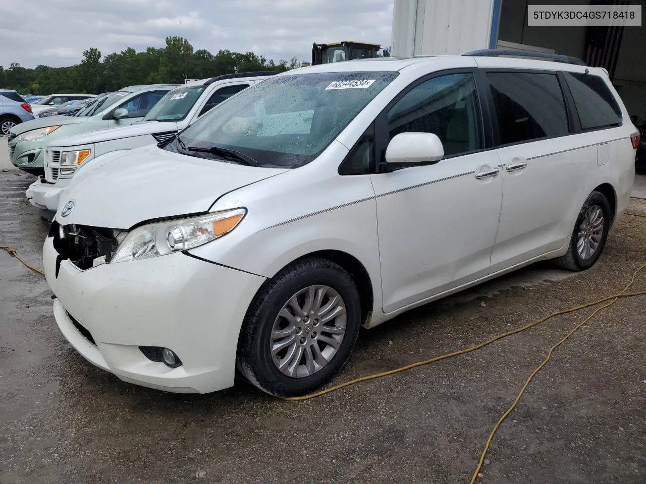 2016 Toyota Sienna Xle VIN: 5TDYK3DC4GS718418 Lot: 68544534