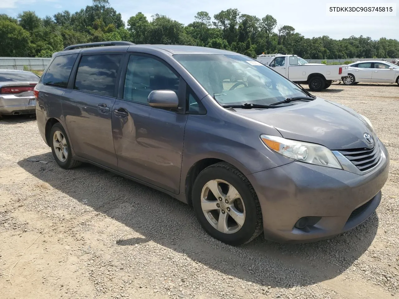 2016 Toyota Sienna Le VIN: 5TDKK3DC9GS745815 Lot: 69209534