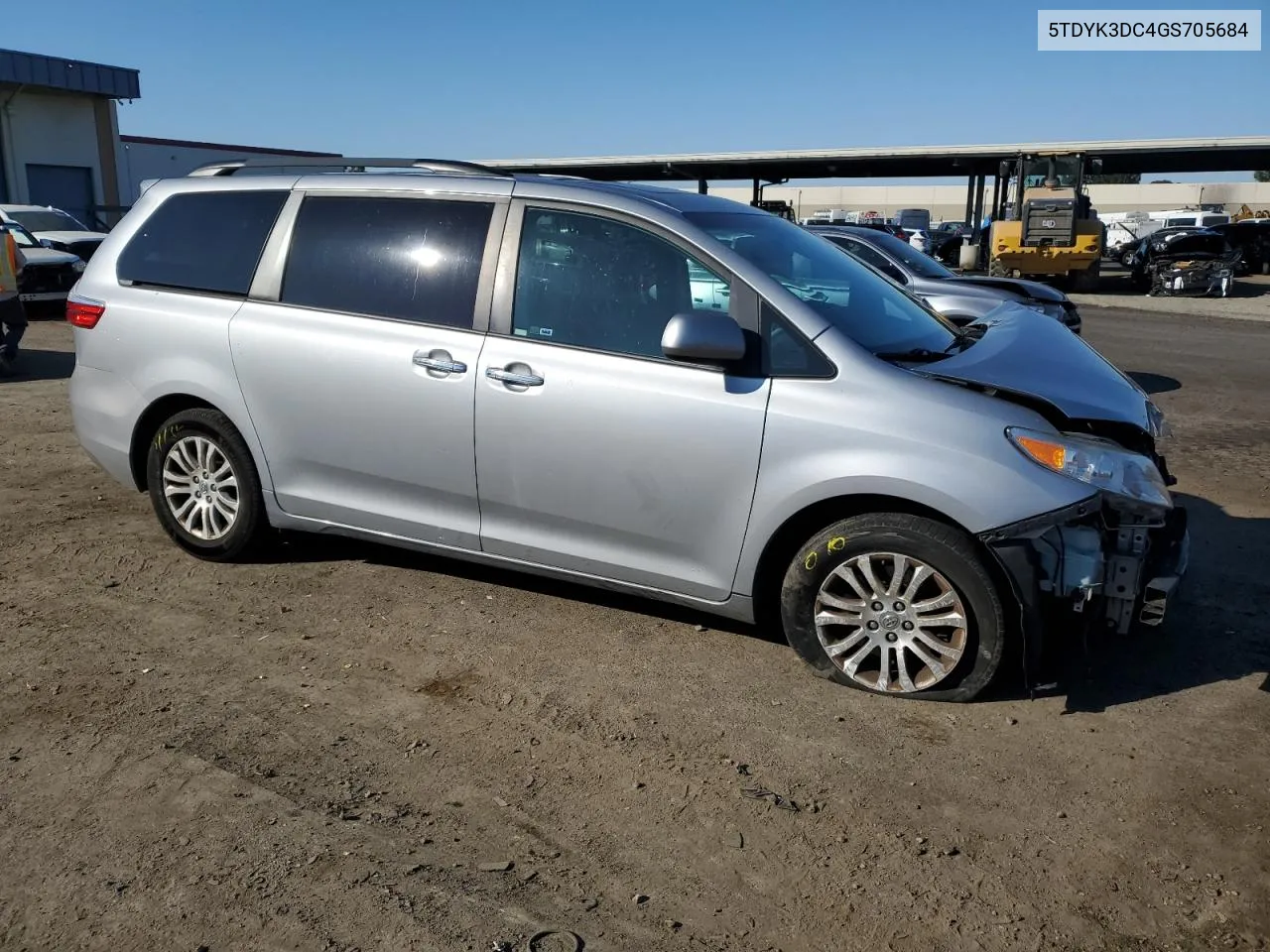 2016 Toyota Sienna Xle VIN: 5TDYK3DC4GS705684 Lot: 69295084