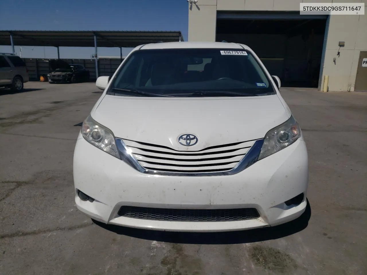 2016 Toyota Sienna Le VIN: 5TDKK3DC9GS711647 Lot: 69677914