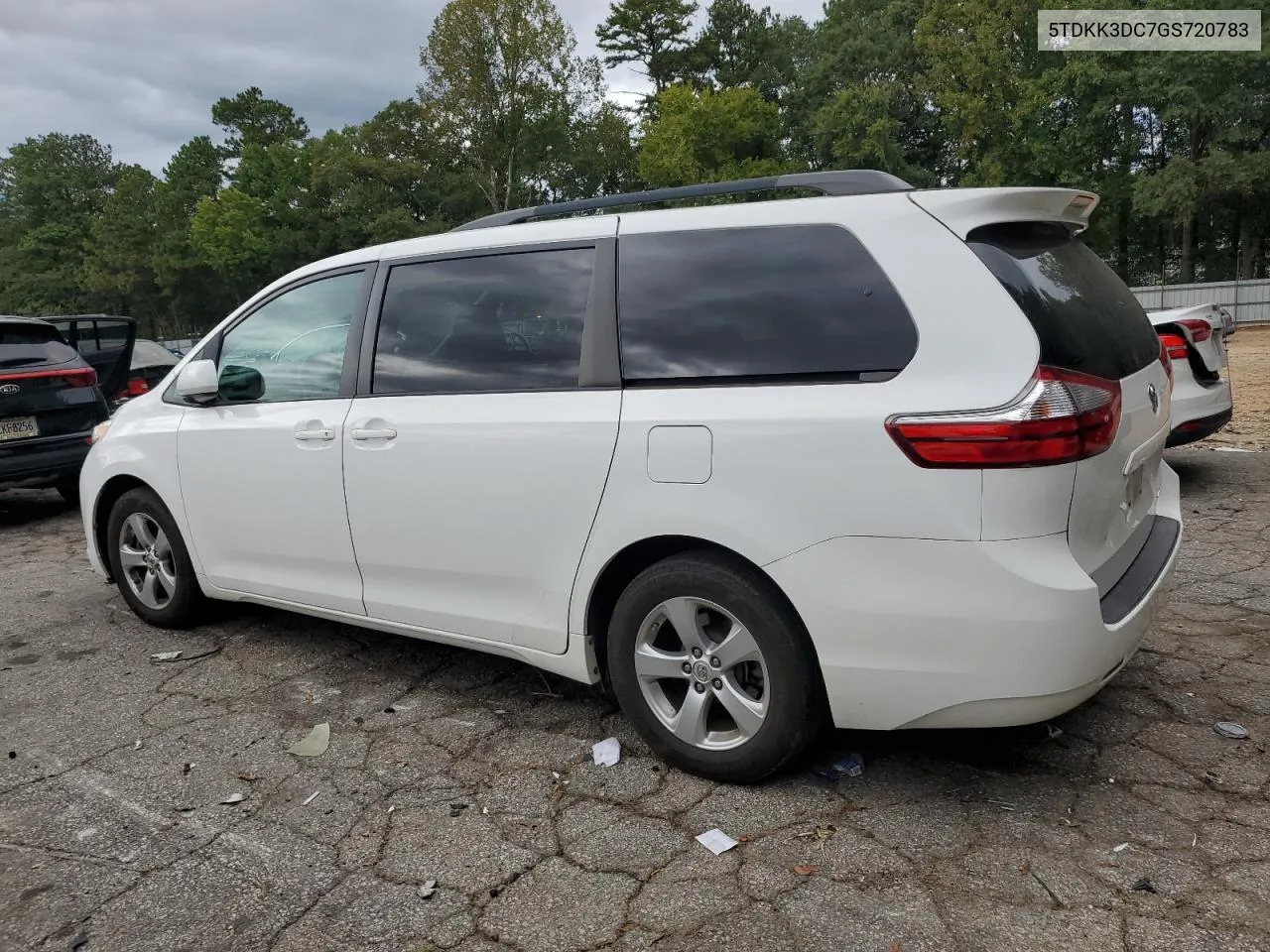 2016 Toyota Sienna Le VIN: 5TDKK3DC7GS720783 Lot: 69812594